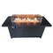 Hiland Outdoor Rectangle Fire Pit in Hammered Bronze AFP-RT-BRZ - alternate 4